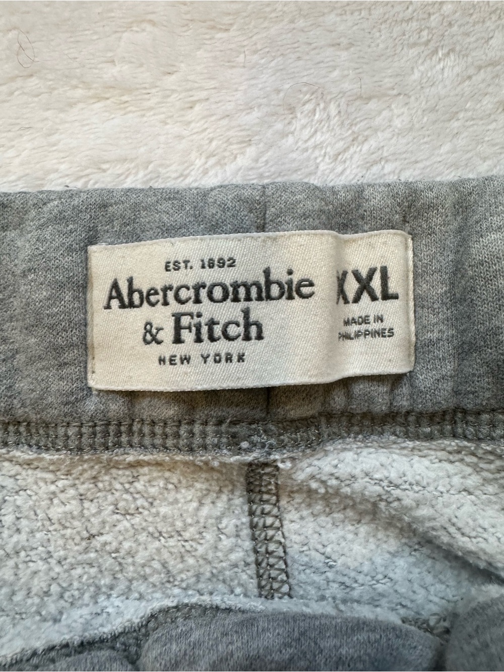 Abercrombie & Fitch Heather Gray Men's Jogger Sweatpants - Picture 4 of 8